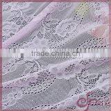 Light purple floral lace fabric wholesale, elegant tricot fabric lace