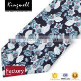 Custom Flowers Digital Printed Male Cotton Neck Tie thumbnail-5
