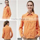 Dual Function Men Shirts Outdoor Khaki Color Fishing Hiking Anti-uv Quick-dry Polyester Fishing Shirt thumbnail-1