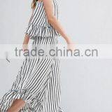 Fashion Stripe Set Crop Top and Panty Style Ith Ruffle thumbnail-5