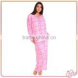 Sexy 100% Fleece Check Ladies Winter Nighty thumbnail-1