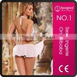 Hot Sale Mature Bride Sexy Lingerie Wedding Costume Lace Dress thumbnail-2