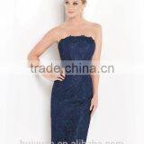 2 Pieces Knee Length Long Sleeve Cotton Lace Dresses Plus Size thumbnail-2