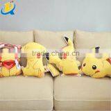 2016 hot sale good quality decoration stuffed pikachu pillow