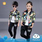 AS-592G Wholesale Children Clothes Zipper-Up Children Hoodies Sets