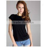 Black Lady t Shirt,plain Women's Sexy Tight T-shirt thumbnail-1