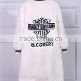 2016Winter New Women Fur Coat Rabbit Fur Thick Medium Long Jacket Baseball Uniform Design Fashion Winter Warm Outwear Coat thumbnail-4