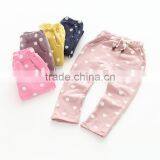 S60632B 2017 Casual Polka Dot Girls Pants Print Cotton For Kids thumbnail-1