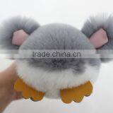 Myfur 2016 Newest Rabbit Fur Penguin Shape Keychain for Bag Charm Pendant thumbnail-5