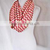 Red and White Stripe Christmas Scarf thumbnail-2