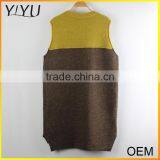 Clearance Cheap Lady Winter Crewneck no Sleeve Pullover Sweater With Pocket thumbnail-2