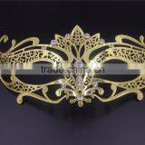 4 Colors Metal Italy Venetian Mask Masquerade Diamante Rhinestones Ribbon Tie thumbnail-1