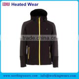 Wholesale custom winter waterproof breathable heated softshell jacket