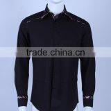 2016 Latest Shirt Design for Men Italian Double Collar Shirts thumbnail-4