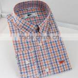2017 Dress Shirt Design Mens Blouse Gingham Shirt thumbnail-1