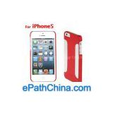 Para Blaze Duo Series Rubberized Plastic Case with Metal Skin for iPhone 5