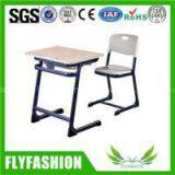 School Classroom Single Wooden Writing Desk And Plastic Chair Furniture Set (SF-57S) thumbnail-1