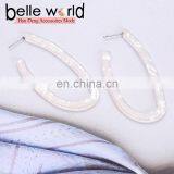 Wholesale Fashion Acetie Acid U Shaped Women's Acrylic Acetate Drop Earrings thumbnail-5