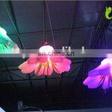 2016 Inflatable wedding flower decoration/Hanging inflatable wedding flower/giant inflatable flower decoration