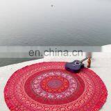 Elephant Mandala Indian Round Wall Hanging Throw Ethnic Bohemian Bedspread Beach Throw thumbnail-1