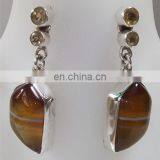 Designer Silver Earrings Wholesale 925 Silver Earrings Beautiful Silver Dangle Earrings thumbnail-5