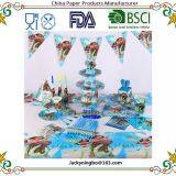 Cartoon Party Tableware Cup Straw Plate Napkins Candy Box Banner Flags Kid's Birthday Party Decorations Supplies thumbnail-2