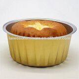 Wholesale Food Grade Aluminum Foil Cake Cups with Plastic Lids