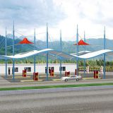 Tensile Membrane Roofing Commercial Facilities For Stadium Stand