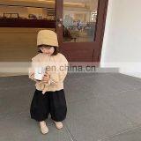 C1057/White Cool Irregular Collar Thin Kids Shirts for Girls High Quality Fashion Sweet Girls Top thumbnail-3