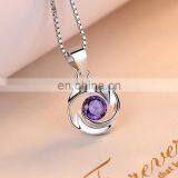 Wholesale Jewellery Making Supplies Jewelry White Gold Rhodium Plated Charm Pendant 925 Sterling Silver Necklace thumbnail-2