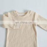 Wholesale Elastic Autumn Long Sleeve Baby Pyjama Set Organic Cotton Sleepsuit thumbnail-4