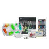 5m 12V RGB 5050 LED Strip Light With Remote Controls for TV Backlight Bedroom Living Room