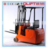 DC/AC with CURTIS Controller three wheels electric forklift truck