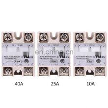 Single Phase Solid State Relay SSR-40DA SSR-25DA SSR-10DA DC To AC 3-32VDC Input 24-380VAC Output Solid State Relay