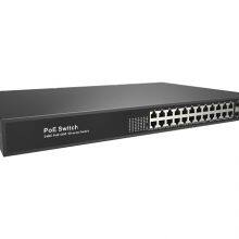 DRPOE33024PF 26-Port PoE Fiber Switch support IEEE802.3af/at