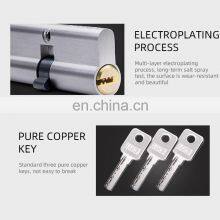 China Supplier High Quality Home Security Cylinder Door Lock Core With 2 Piece Key thumbnail-3