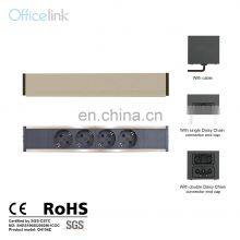 Desk Mount Power Bar With GST Locking Connector for Office