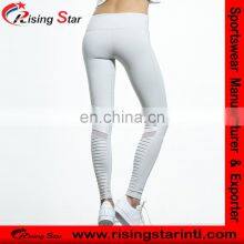 Custom Design Women Moto Legging in Vapor Grey Glossy Leggings Girl Leggings thumbnail-5
