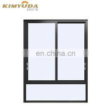 Double Glass Aluminum Sliding Windows Mosquito Screen Sliding & Turn Window 4 Track Vertical Aluminium Sliding Windows thumbnail-3
