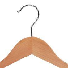 Natural Wide Shoulder Wooden Coat Hanger Rack for Display thumbnail-2