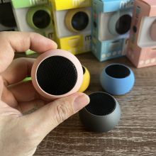 Portable Rubber Finished Colorful Mini Stereo TWS Bluetooth Speaker thumbnail-5