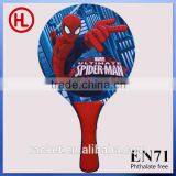 Promotional sports beach paddle colorized wood beach tennis racket/beach paddle /beach bat set