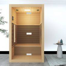 Minimalist Style Wooden Indoor Wet Steam Sauna Room With Bluetooth Speaker and Touch Control thumbnail-3