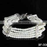 Fashion Pearl Charm Bead Bracelet Rhinestone Layers Bracelet Wholesale thumbnail-1