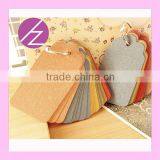 New Arrived Various Color Laser Cut Paper Kraft Bookmark SQ-23 Haoze