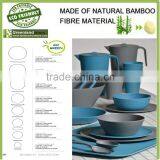 Greensun Green Safety Natural Bamboo Fibre Biodegradable Kitchenware Dishes Dinner Set