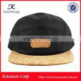 Custom Cork Brim 5 Panel Hat With Your Design Logo Wholesale thumbnail-1