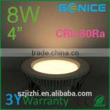 AC100-240V 4inch 8W le Down Lights