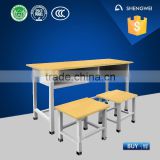 2016 luoyang factory sale school use steel school desk and chair