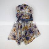 Lady Printing 100%viscose Scarf Printing Flower 100% Viscose Scarf thumbnail-1